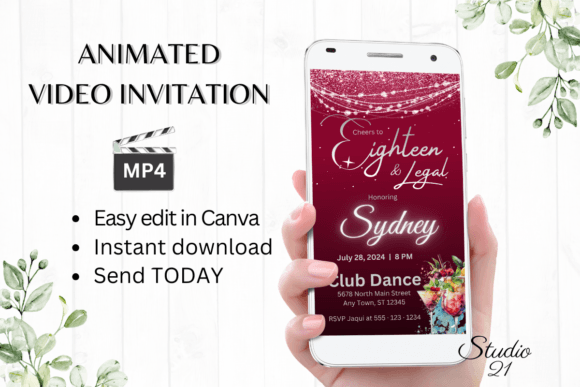 18 and Legal Birthday Invitation: Your Go-To Template for a Milestone Celebration