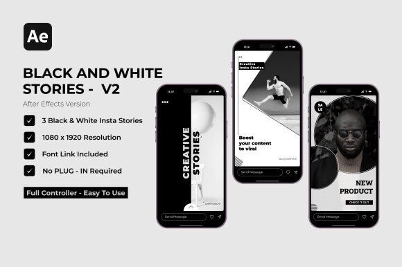 Black & White Stories V2: Mastering Monochrome in After Effects