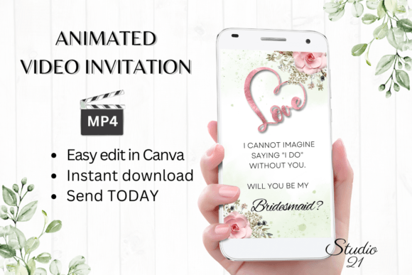Boho Bridesmaid Proposal W3120M: A Font for Elegant Invitations