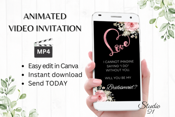 Boho Bridesmaid Proposal W3121M: A Guide to This Digital Evite