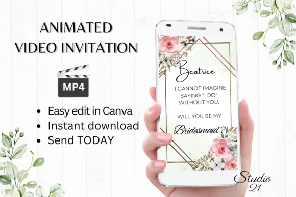 Boho Bridesmaid Proposal W3124M: A Modern Serif for Effortless Elegance