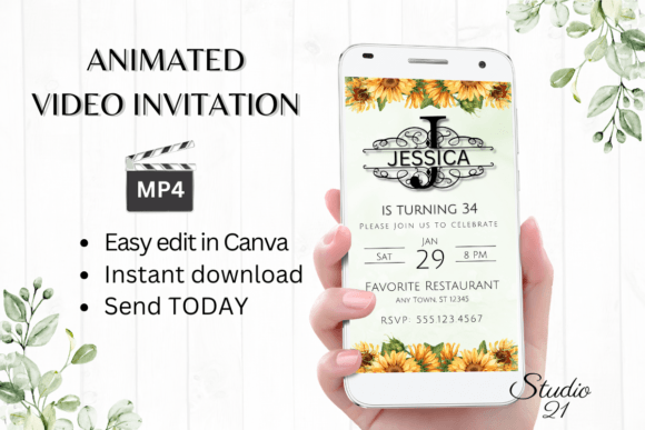 Elevate Your Events with a Digital Invitation (Monogram Letter J)
