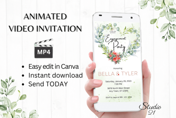 Floral Engagement Party Invite W1138: A Design Strategy Guide