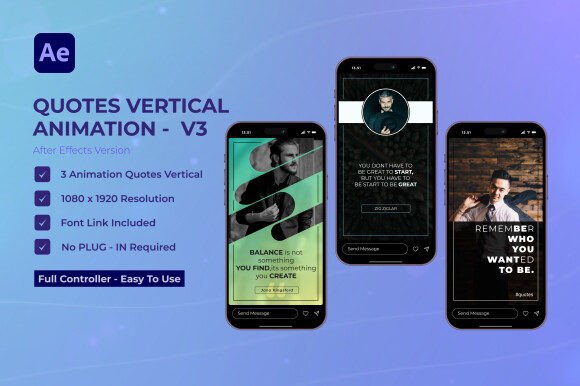 Quotes Stories V3 for After Effects: Elevate Your Brand
